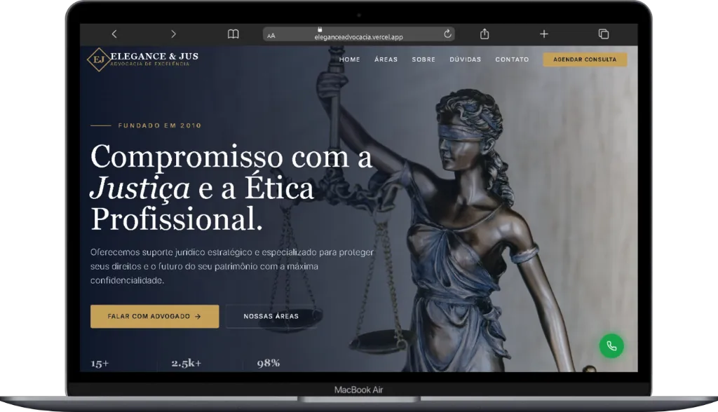 Site Advocacia Desktop