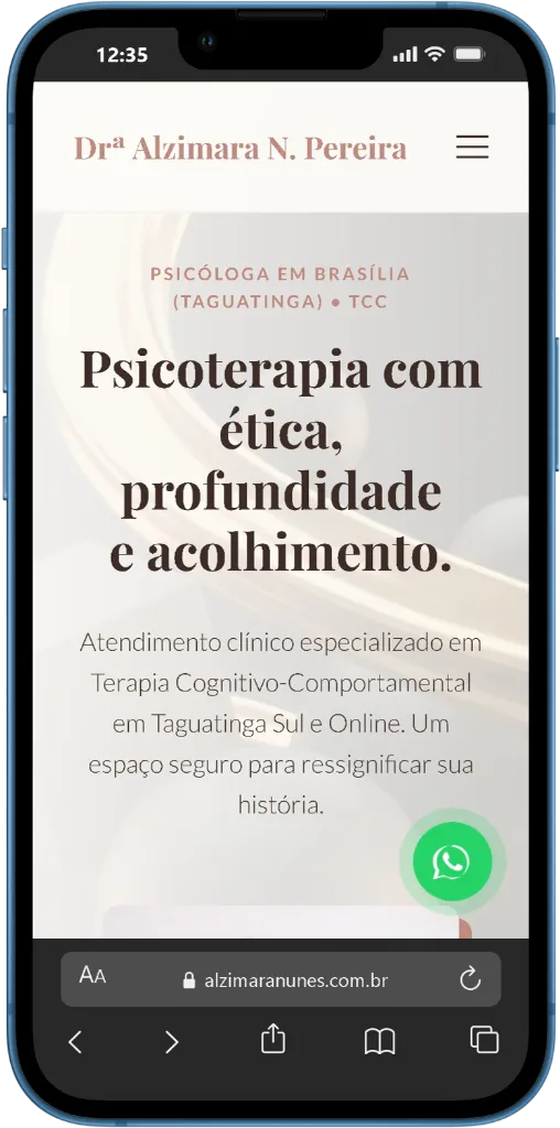 Site Psicóloga Mobile
