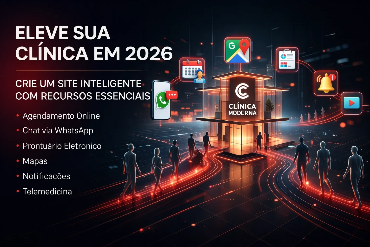 Criação de sites para clínicas: funcionalidades essenciais