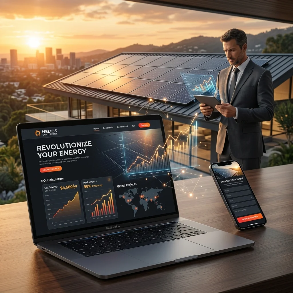 O Custo Invisível de um Site Amador para Empresas de Energia Solar