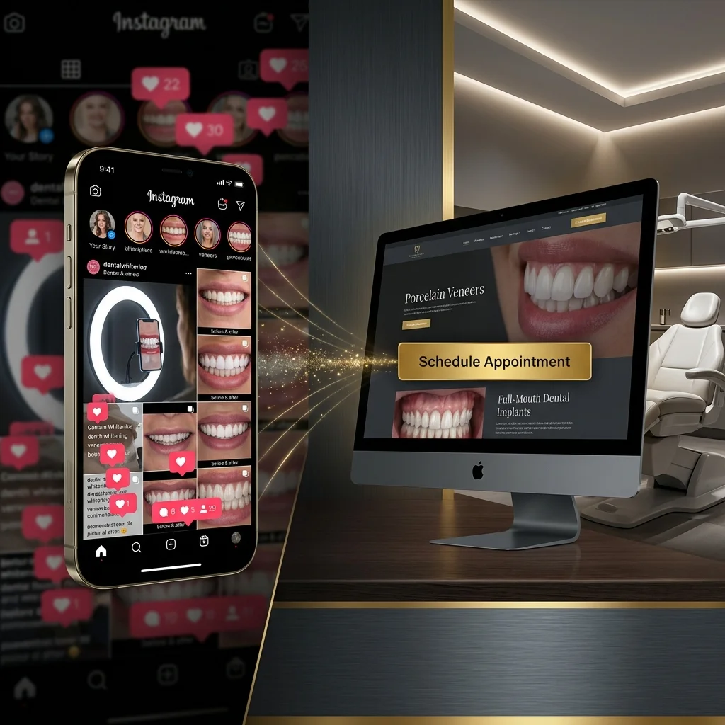 Marketing para Dentistas: Por que o Instagram não é suficiente para fechar Implantes e Lentes